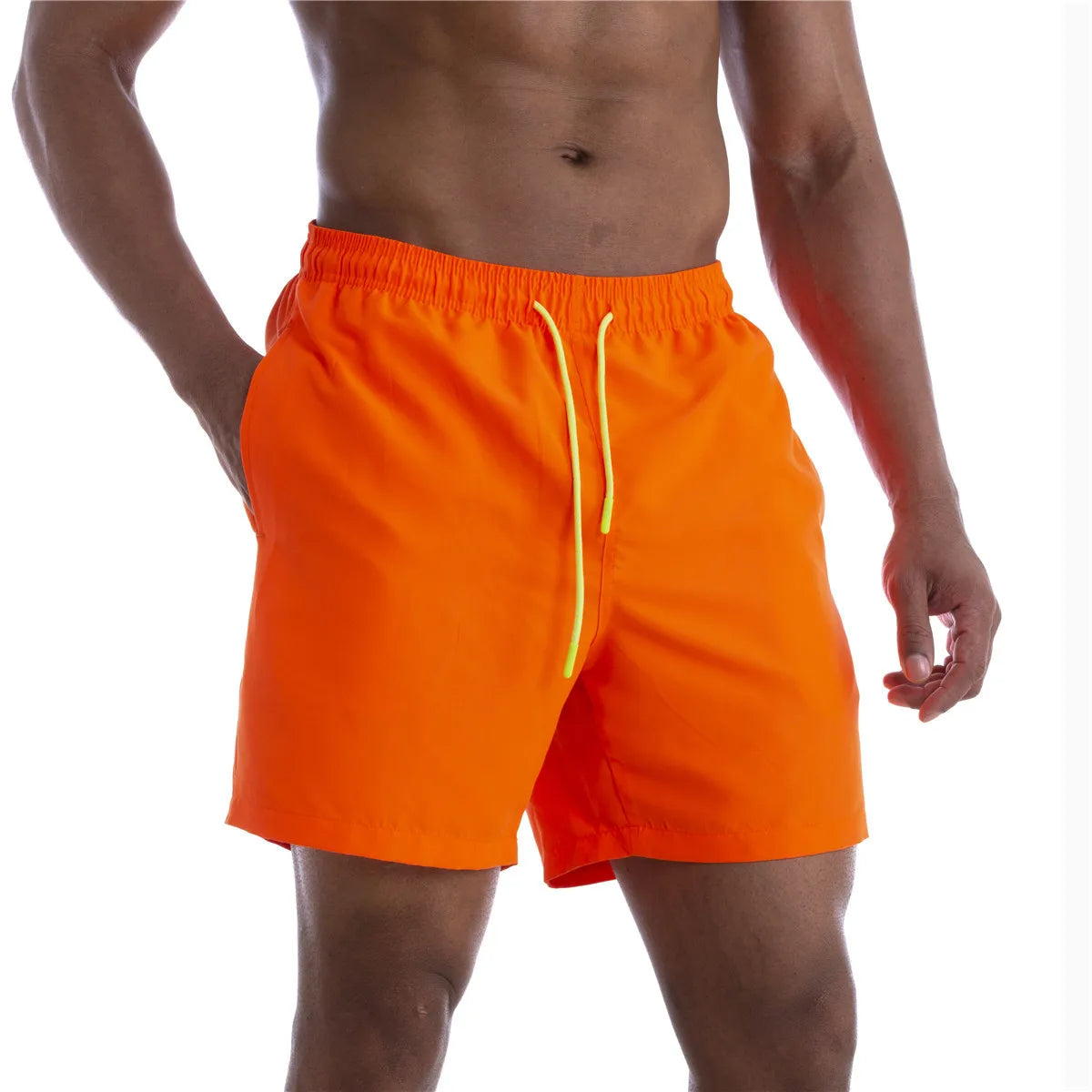 Fashion Summer Men Beach Short Casual Shorts Beach Orange Shorts
