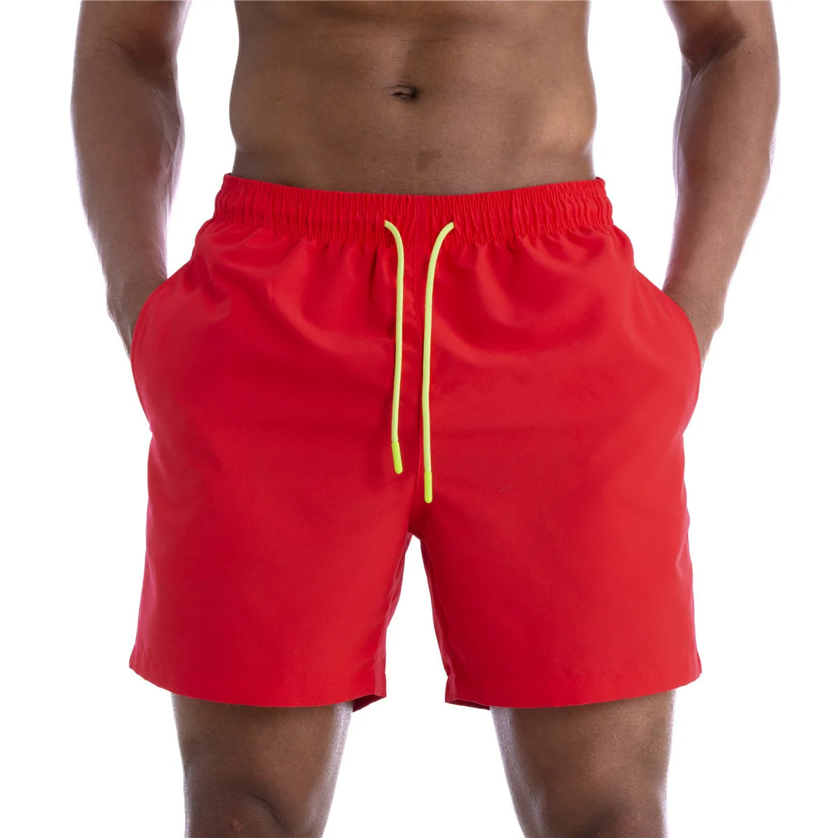Fashion Summer Men Beach Short Casual Shorts Beach Coral red Shorts